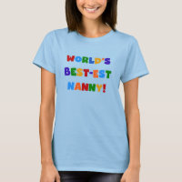 Bright Colors World's Best-est Nanny Gifts