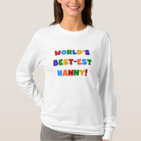 Bright Colors World's Best-est Nanny Gifts