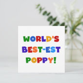 Bright Colors World's Best-est Poppy Gifts (Standing Front)
