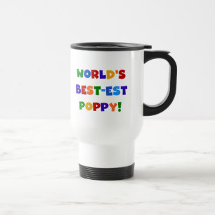 Bright Colors World's Best-est Poppy Gifts Travel Mug
