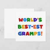 Bright Colors World's Best Gramps Gifts (Front/Back)