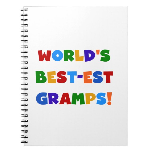 Bright Colors World's Best Gramps Gifts Notebook (Front)