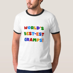 Bright Colors World's Best Gramps Gifts T-Shirt
