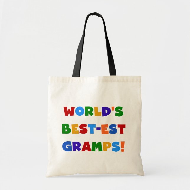 Bright Colors World's Best Gramps Gifts Tote Bag (Front)