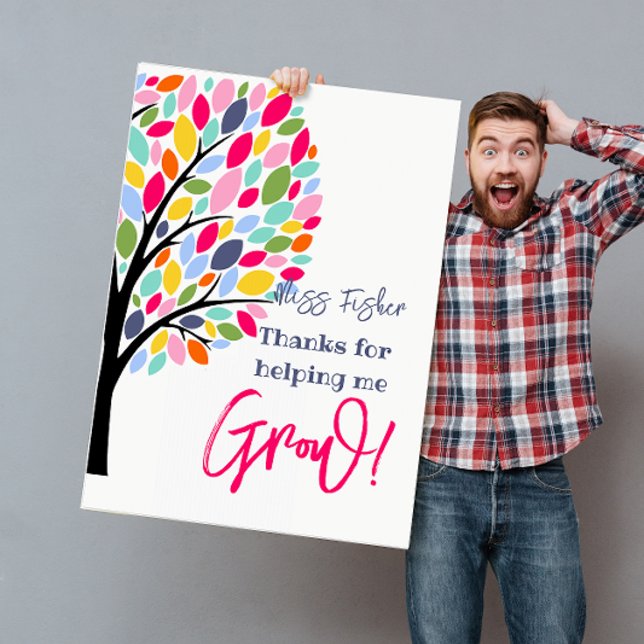 Bright colourful apple tree helping me grow card (Creator Uploaded)