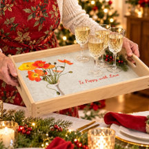 Bright colourful bouquet of poppies Grandma Gift