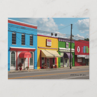 Bright Colourful Buildings Postcard