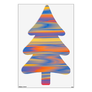 Bright Colourful Fir tree (Pine tree ) Wall Sticker