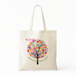 Bright colourful Teacher heart tree thank you Tote Bag Bright colourful Teacher heart tree thank you Tote Bag