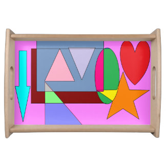 Bright Contemporary Pop Art Serving Tray