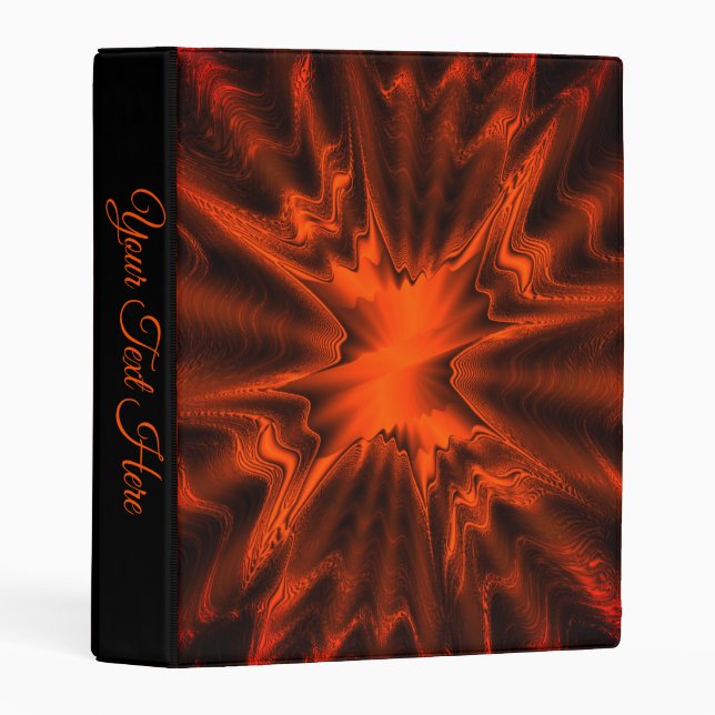 Bright Copper Agate Personal  Mini Binder (Front/Spine)