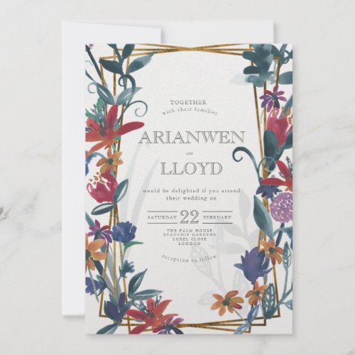 Bright Country Bouquet Summer Invitation