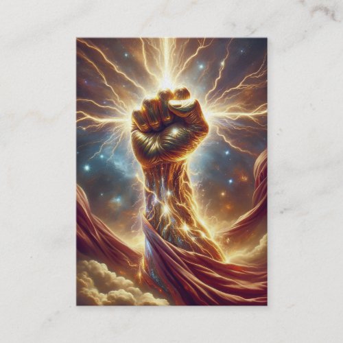 Bright Crackle Fist _ Isaiah 4110 KJV Card Box