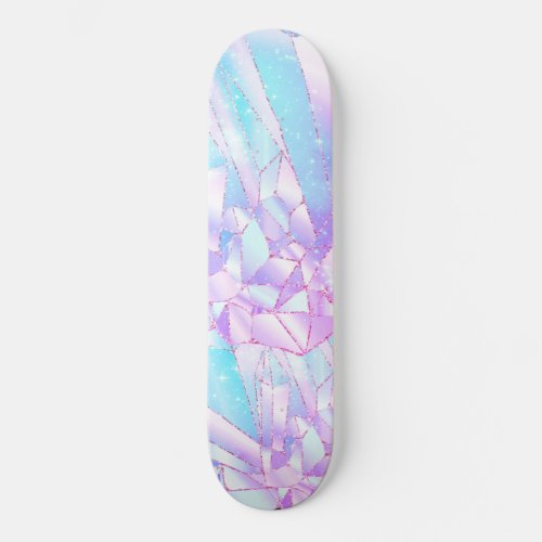 Bright Crystal Gem Skateboard Deck