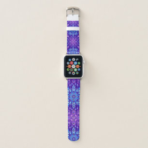 Bright crystal snowflakes ornament apple watch band