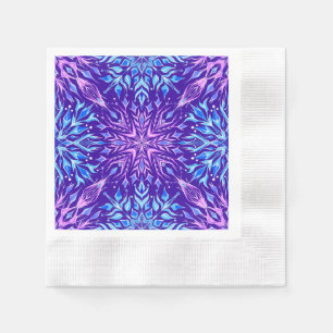 Bright crystal snowflakes ornament     napkins