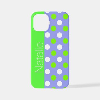 Bright Custom Polka Dot Iphone 12 Mini Case by Hannahscloset at Zazzle