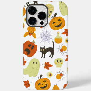 Bright Cute Autumn Orange Halloween Pattern Case-Mate iPhone 14 Pro Max Case