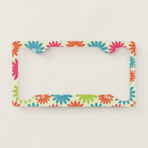 Bright Daisies License Plate Cover