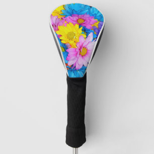 Bright Daisy Flower Mix  Golf Head Cover