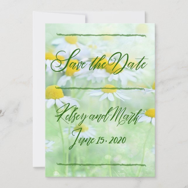 Bright Daisy Save The Date (Front)