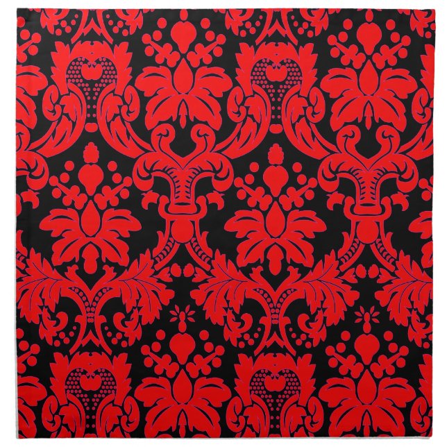 Bright Damask Cloth Napkin (Front)