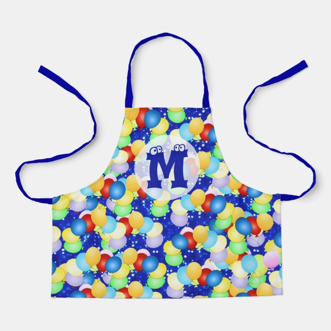 Bright Dancing Balloons for Kids Apron (Front)