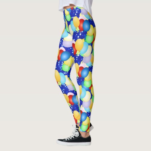 Bright Dancing Balloons Leggings