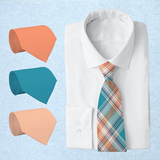 Bright Dark Peach Neck Tie (Creator Uploaded)