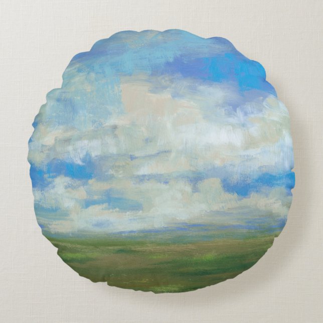 Bright Day I Round Pillow (Front)