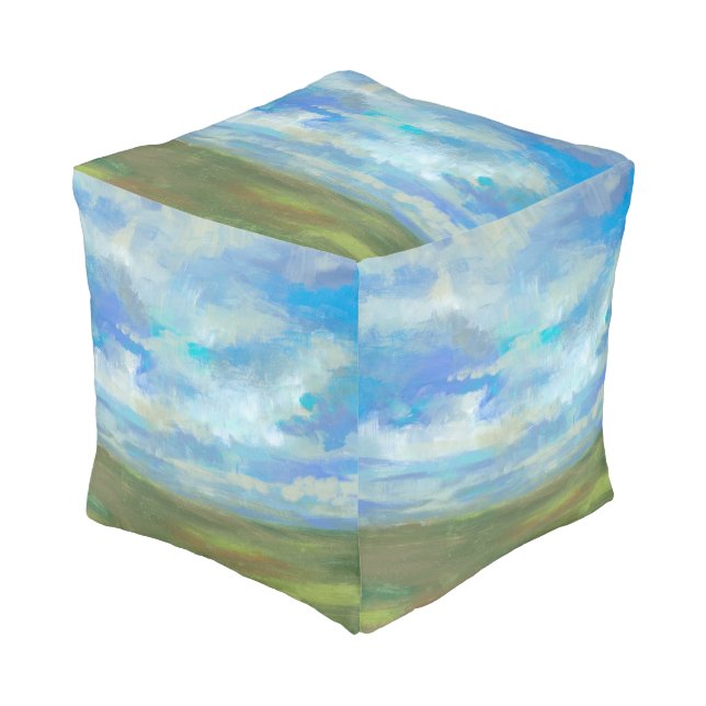 Bright Day II Pouf (Angled Front)
