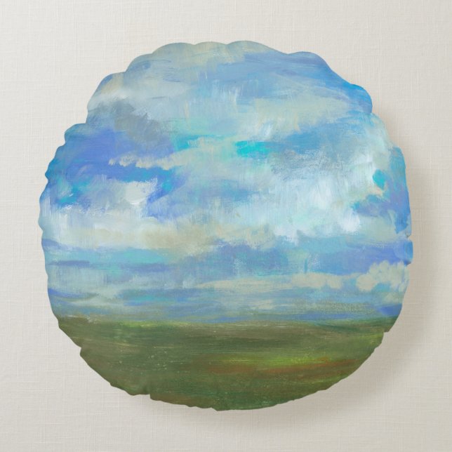 Bright Day II Round Pillow (Front)