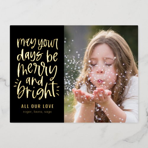 Bright Days Editable Color Holiday Postcard