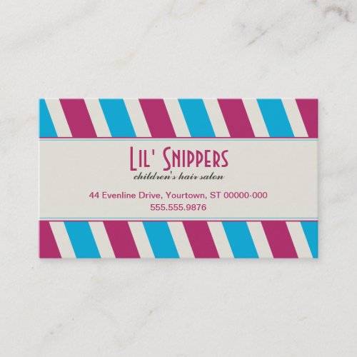 Bright Diagonals Appointment Business Card