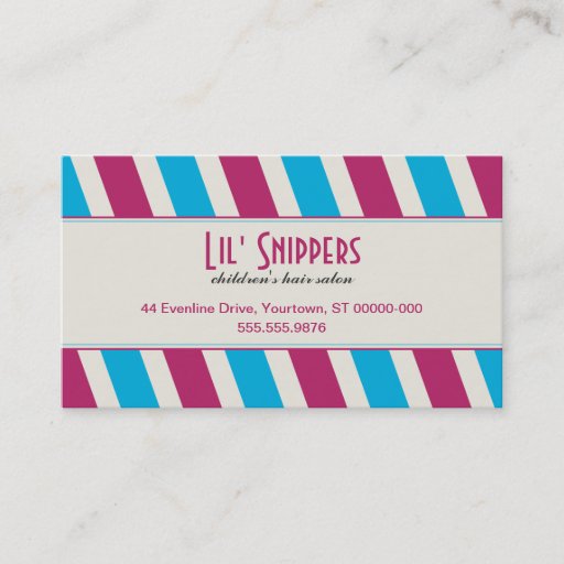 Customizable Bright Diagonals Appointment Business Card