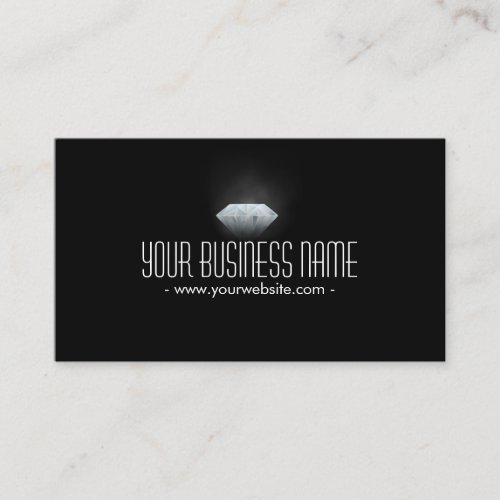 Bright Diamond In The Dark Jeweller Business Card