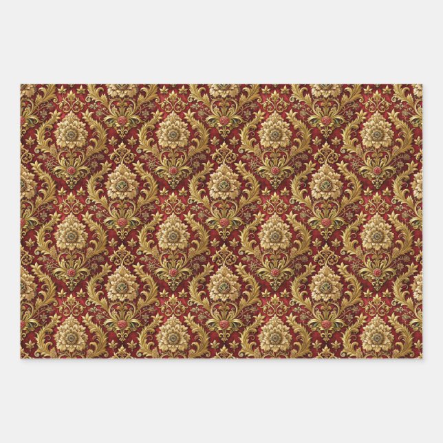 Bright Diwali Wrapping Paper Sheets (Front)