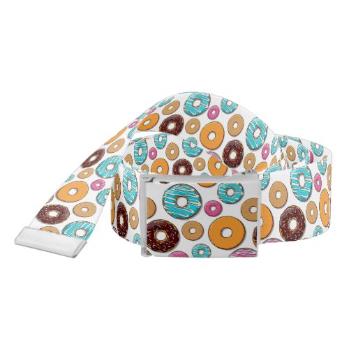 Bright Donut Whimsical Pattern Belt