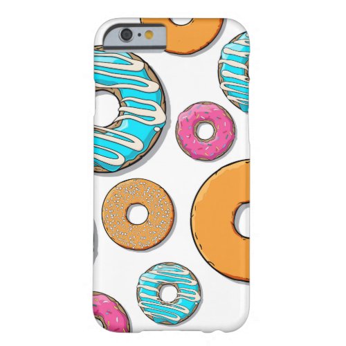 Bright Donut Whimsical Pattern Barely There iPhone 6 Case