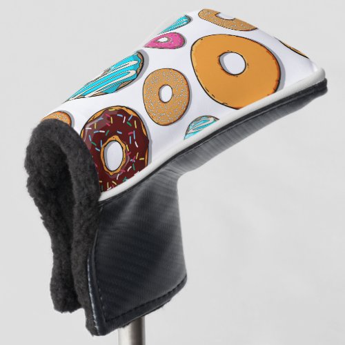 Bright Donut Whimsical Pattern Golf Head Cover