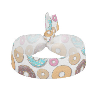 Bright Donut Whimsical Pattern Hair Tie