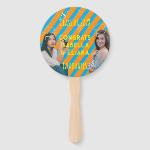 Bright Doodles Graduation Congratulatory Hand Fan