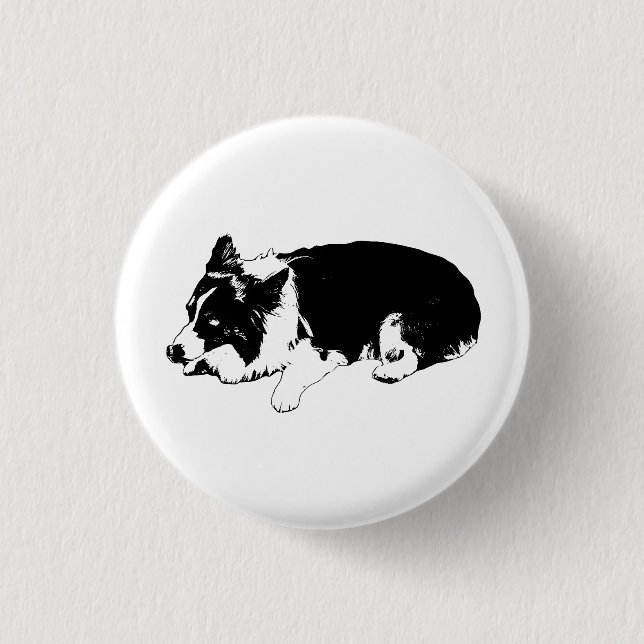 bright dot calm, corgi button (Front)