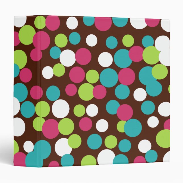 Bright Dots Kitchen Recipe School Binder Gift (Front/Spine)