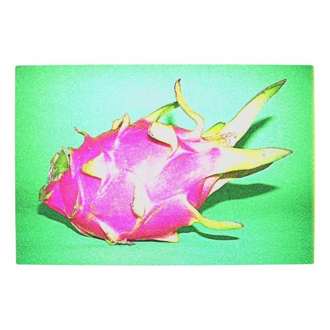 "Bright Dragon Fruit" Cute Photo. Buy Now Metal Print (Front)