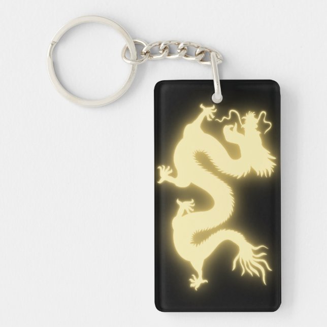 Bright dragon keychain (Front)