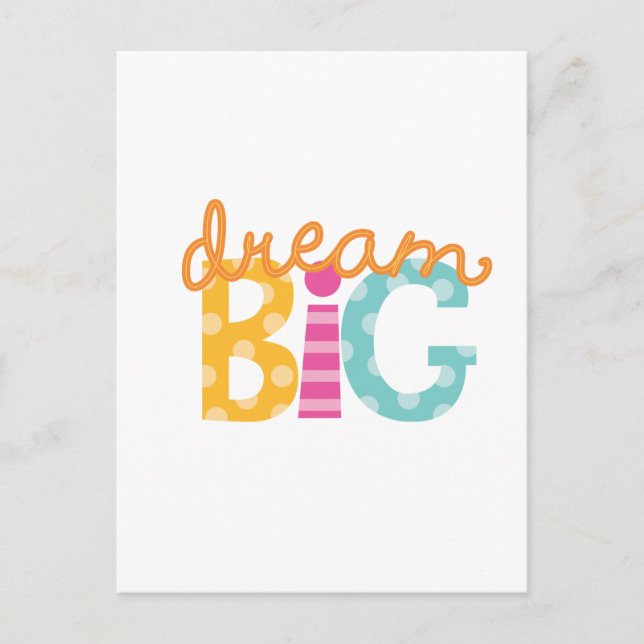 Bright Dream Big Logo Postcard (Front)