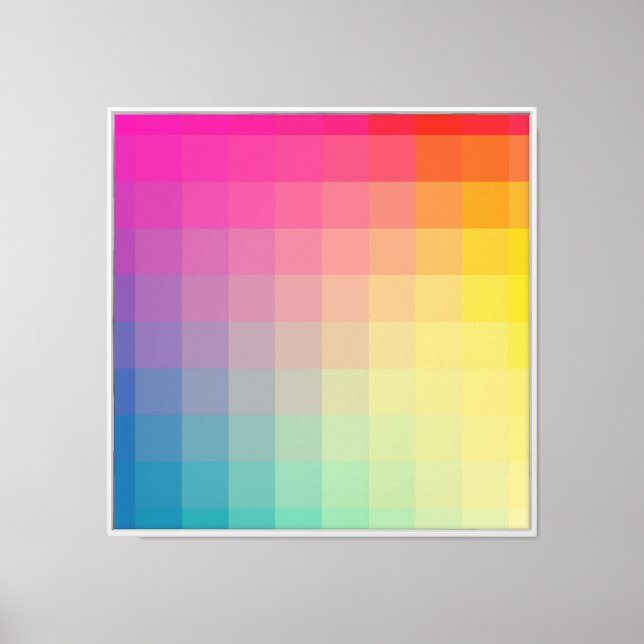 Bright Dynamic Design Canvas Print (Front)