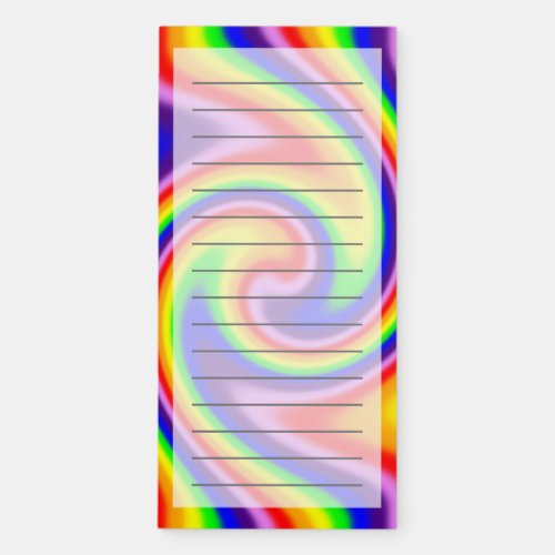 Bright Dynamic Soft Focus Color Flow Magnetic Notepad