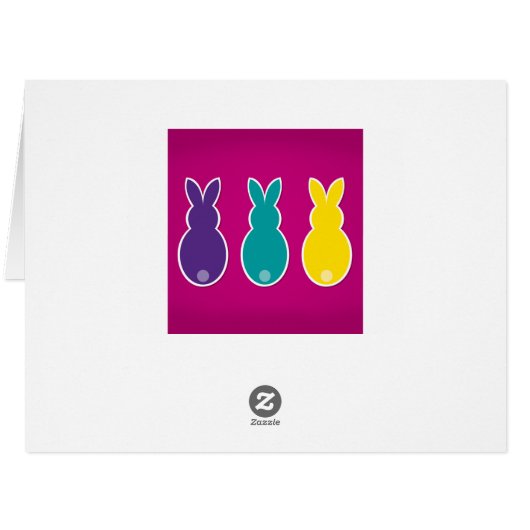 Bright Easter Bunny Silhouette (Back Horizontal)